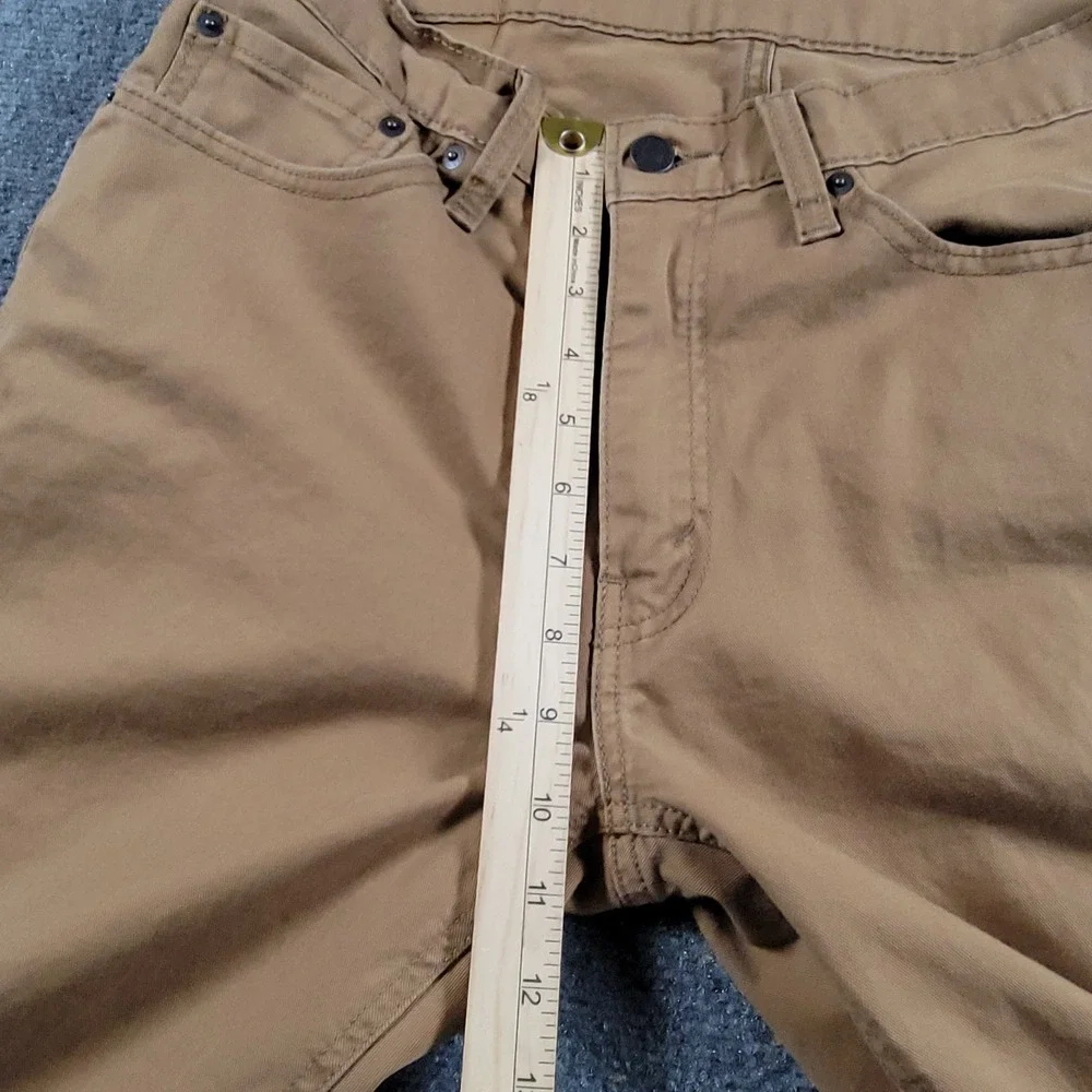 Levi's 511 Slim Fit Pants Mens 33x32 Light Brown Cotton Stretch Chino